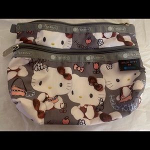 Lesportsac hello kitty collaboration cosmetic clutch